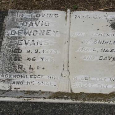 EVANS David Dewdney -1973