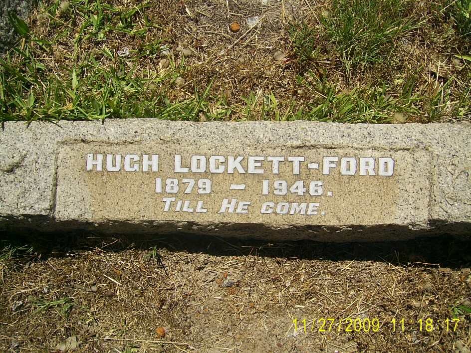 FORD Hugh, LOCKETT-  1879-1946