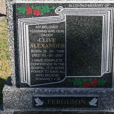 FERGUSON Clive Alexander 1959-2007