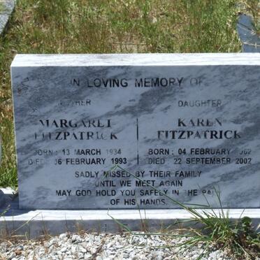 FITZPATRICK Margaret 1934-1993 :: FITZPATRICK Karen 1962-2002