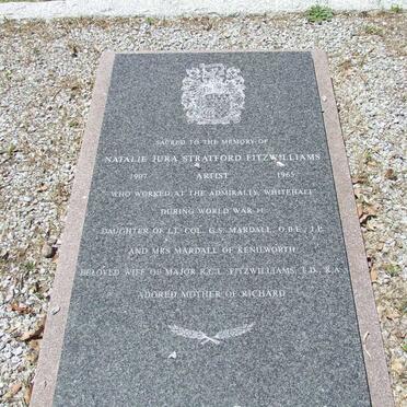 FITZWILLIAMS Natalie Jura Stratford nee MARDALL 1907-1965
