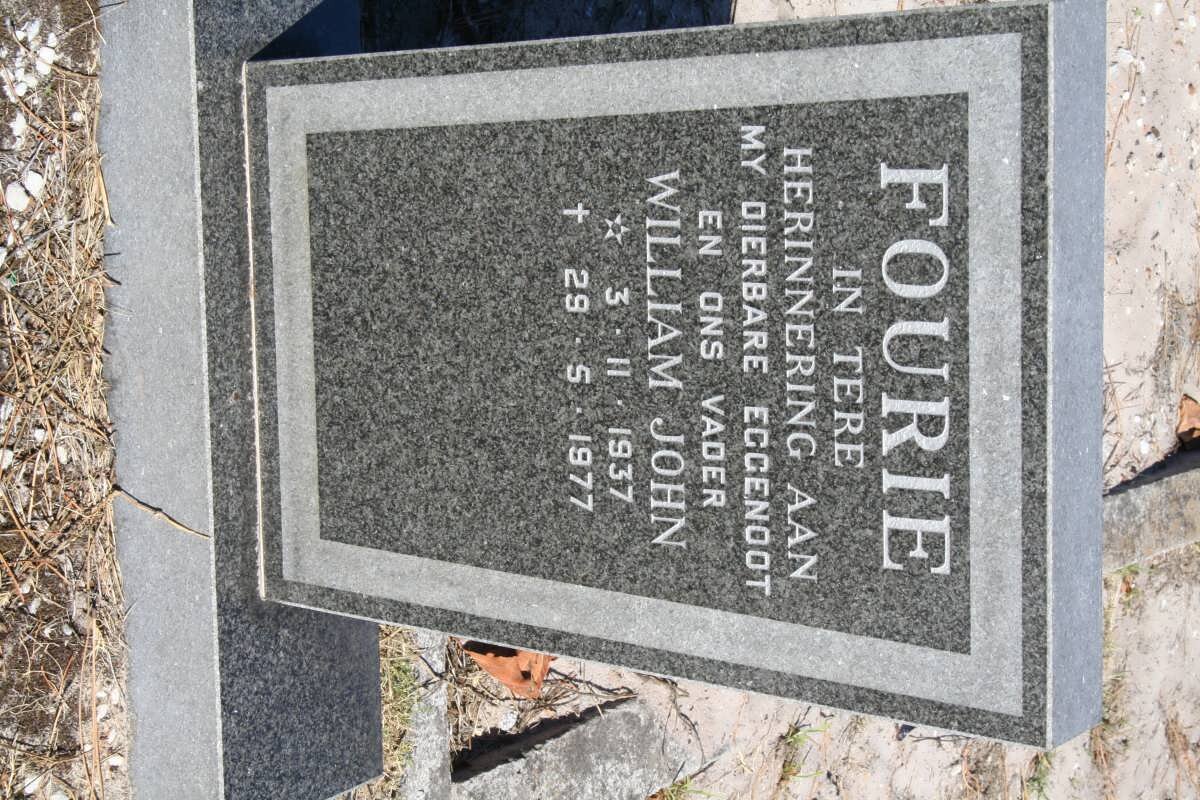 FOURIE William John 1937-1977
