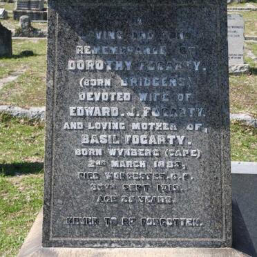 FOGARTY Dorothy nee BRIDGENS 1893-1918