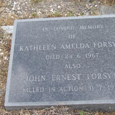 FORSYTH John Ernest -1942 :: FORSYTH Kathleen Amelda -1967
