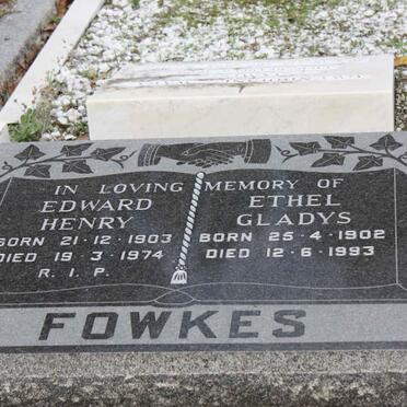 FOWKES Edward Henry 1903-1974 &amp; Ethel Gladys 1902-1993