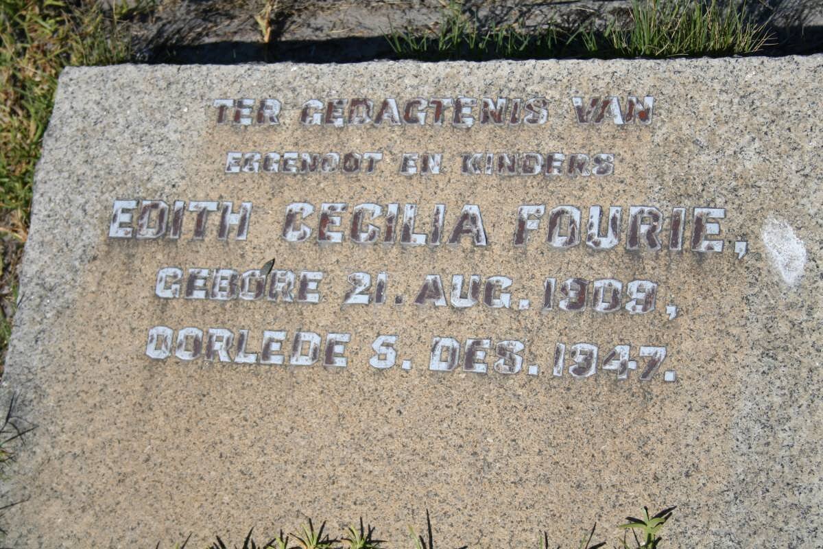 FOURIE Edith Cecilia 1909-1947