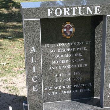 FORTUNE Alice Veronica 1953-2009