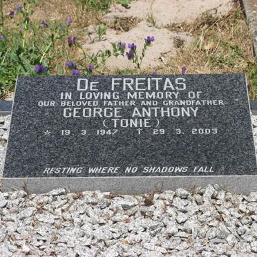 FREITAS George Anthony, de 1947-2003