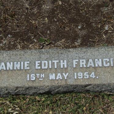FRANCIS Annie Edith -1954