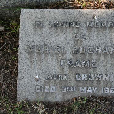 FRAME Muriel Buchanan nee BROWN -1969