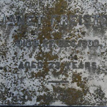 FREISTER Janet -1930