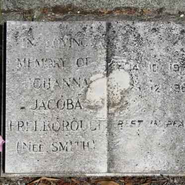 FREEBOROUGH Johanna Jacoba nee SMITH 1931-1962
