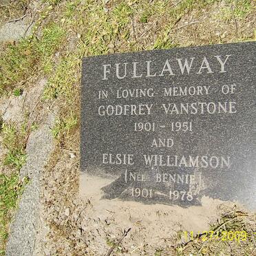 FULLAWAY Godfrey Vanstone 1901-1951 &amp; Elsie Williamson BENNIE 1901-1978