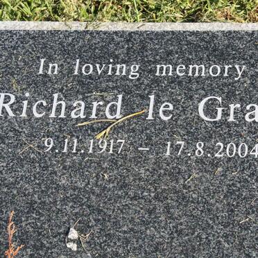 GRANGE Richard, le 1917-2004 