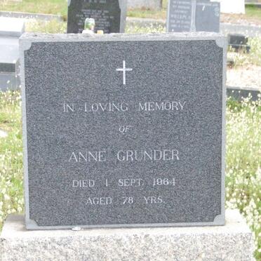 GRUNDER Anne -1964
