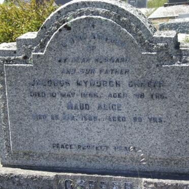 GREEFF Jacobus Myburgh -1956 &amp; Maud Alice -1955