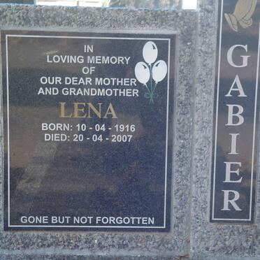 GABIER Lena 1916-2007
