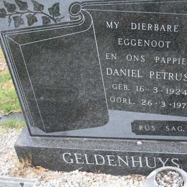 GELDENHUYS Daniel Petrus 1924-1978