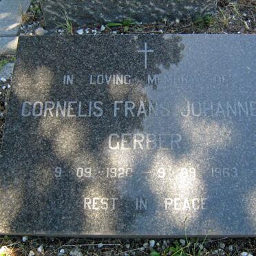 GERBER Cornelis Frans Johannes 1920-1963
