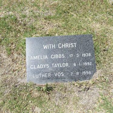 GIBBS Amelia -1938 :: TAYLOR Gladys -1992 :: VOS Luther -1998