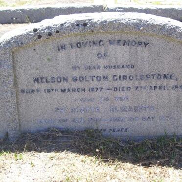 GIRDLESTONE Nelson Bolton 1877-1945 &amp; Charlotte Elizabeth 18?9-19?8