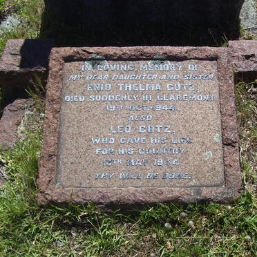 GOTZ Leo -1944 :: GOTZ Enid Thelma -1944