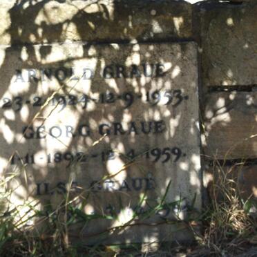 GRAUE Arnold 1924-1953 :: GRAUE Georg 1892-1959 :: GRAUE Ilse -1984