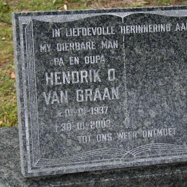 GRAAN  Hendrik O. van 1937-2003