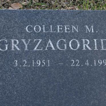 GRYZAGORIDIS Colleen M. 1951-1996