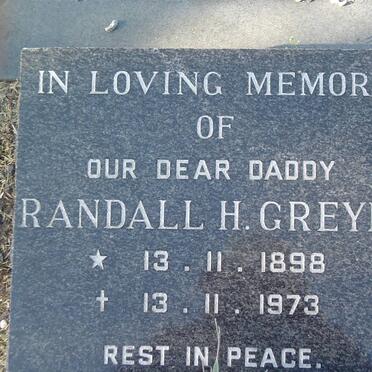 GREYBE Randall H. 1898-1973