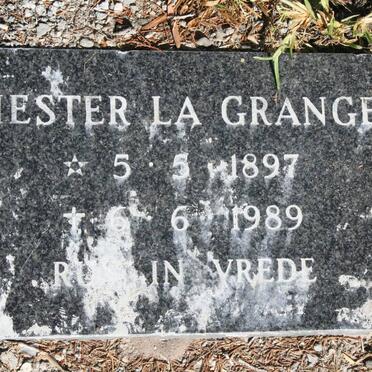 GRANGE Hester, la 1897-1989