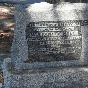 HALL W. Stanley -1927