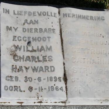HAYWARD William Charles 1895-1964 &amp; Gertruida Catharina STRÜMPHER 1904-1995
