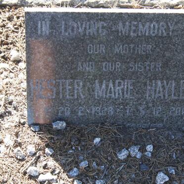 HAYLETT Hester Marie 1928-2001