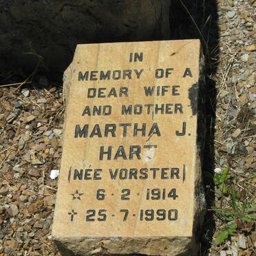 HART George R.C. 1908-1988 &amp; Martha J. nee VORSTER 1914-1990 