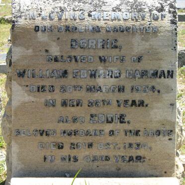 HARMAN William Edward -1934 &amp; Dorrie -1934