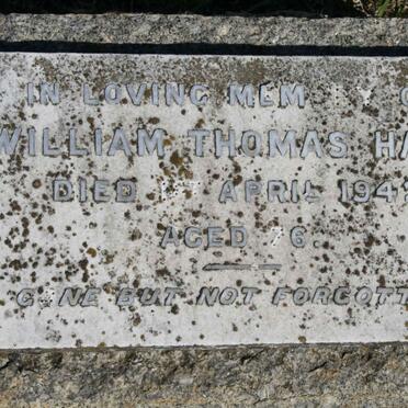 HALL William Thomas -1942