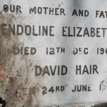 HAIR David -1961 &amp; Gwendoline Elizabeth -1960