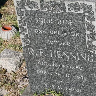 HENNING R.F. 1880-1959