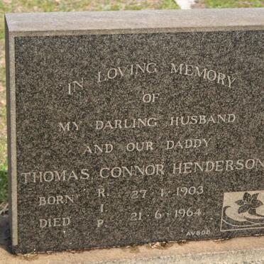 HENDERSON Thomas Connor 1903-1964