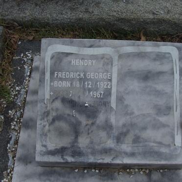 HENDRY Fredrick George 1922-1967
