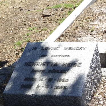 HEISE Henrietta nee KÖHLER 1880-1963