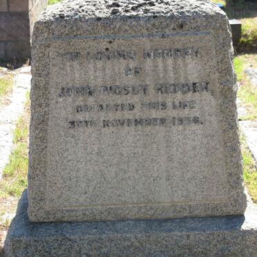 HEDDEN John Rigsby -1936