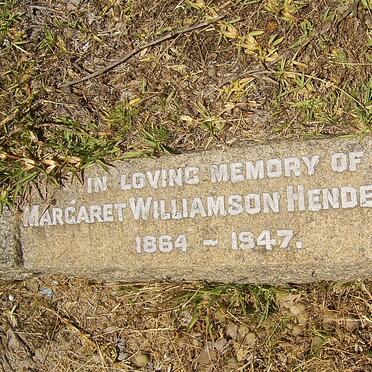HENDERSON Margaret Williamson 1864-1947