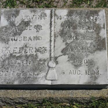 HAWLEY Frederick -1953 &amp; Annie -1973