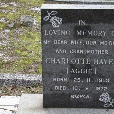 HAYES Charlotte 1903-1972