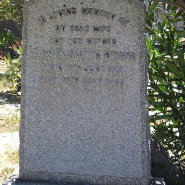 HERRER Alice Elizabeth 1896-1945