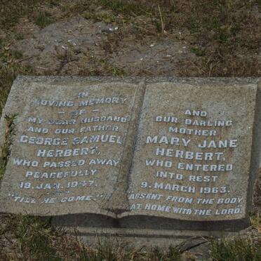 HERBERT George Samuel -1947 &amp; Mary Jane -1963
