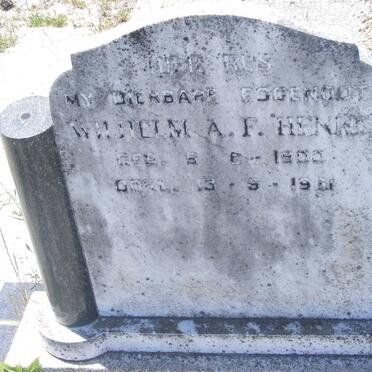 HENKE Wilhelm A.F. 1900-1961