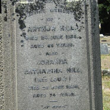 HILL Arthur -1935 &amp; Johanna Catharina nee LOUW -1944
